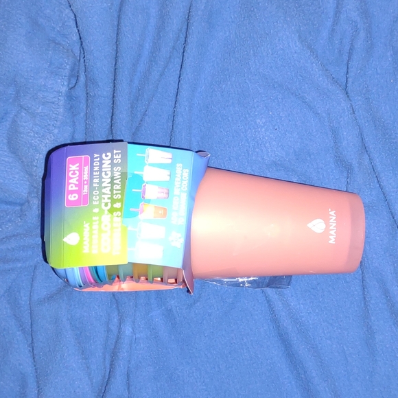 NEW 6 12oz Color Changing Tumblers with Lids and Straws - Picture 7 of 7